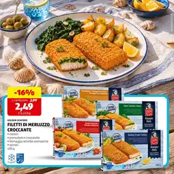 ALDI Golden Seafood Filetti di merluzzo croccante offerta