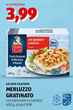 ALDI Golden Seafood Merluzzo Gratinato offerta