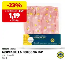 ALDI Mortadella Bologna IGP con pistacchi offerta