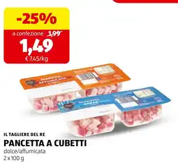 ALDI Pancetta a cubetti offerta