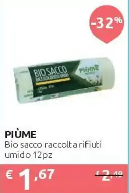PiùMe Piùme Bio sacco raccolta rifiuti umido offerta