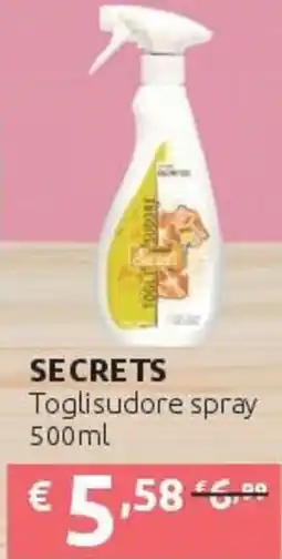 PiùMe Secrets Toglisudore spray offerta