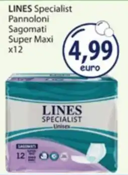 Acqua & Sapone Lines Specialist Pannoloni Sagomati Super Maxi offerta