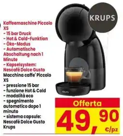 Interspar Macchina caffè Piccolo XS Krups offerta