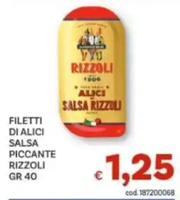 Vivo Supermercati Filetti di alici salsa piccante rizzoli offerta
