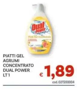 Vivo Supermercati Piatti gel agrumi concentrato dual power offerta