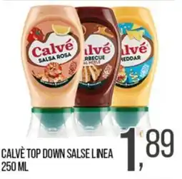 Cash pro Calvé top down salsa linea offerta