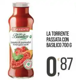 Cash pro Torrente passata di pomodori con basilico offerta
