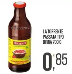 Cash pro La Torrente passata tipo birra offerta