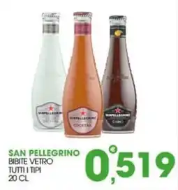 Rosa Cash San Pellegrino bibite vetro offerta