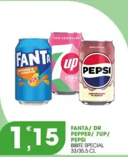 Rosa Cash Fanta/ Dr Pepper/ 7up/ Pepsi offerta