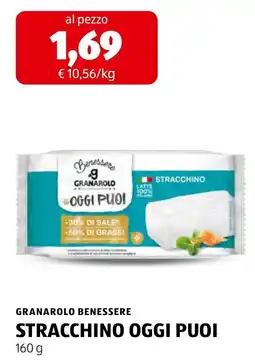 ALDI Granarolo Benessere Stracchino Oggi Puoi offerta