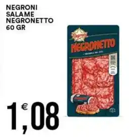 Vantaggio Cash&Carry Negroni salame negronetto offerta