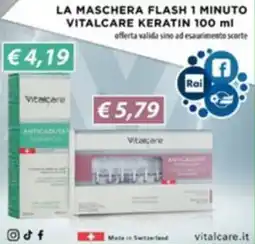 Acqua & Sapone Maschera flash 1 minuto Vitalcare Keratin offerta