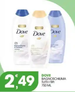 Rosa Cash Dove bagnoschiuma tutti i tipi offerta