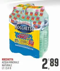 Marketpiù Rocchetta acqua minerale naturale offerta