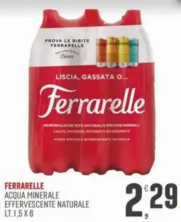Marketpiù Ferrarelle acqua minerale effervescente naturale offerta