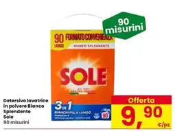 Eurospar Detersivo lavatrice in polvere Bianco Splendente Sole offerta
