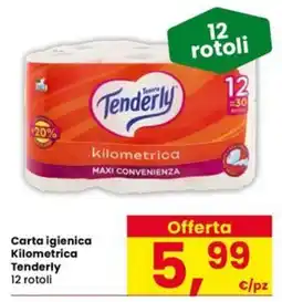 Eurospar Carta igienica Kilometrica Tenderly offerta