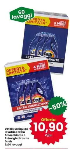 Eurospar Detersivo liquido lavatrice Extra Smacchianto o Extra Igienizzante Dash offerta