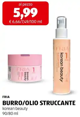 ALDI FRIA burro/olio struccante korean beauty offerta