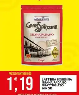 Vantaggio Cash&Carry Latteria Soresina Grana Padano Grattugiato offerta