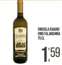 Cash pro Falanghina Rennovante Raiano offerta