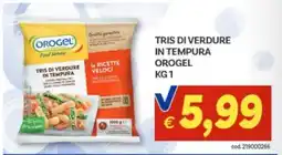 Vivo Supermercati Tris di verdure in tempura Orogel offerta
