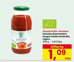 Interspar Passata di pomodoro Despar Scelta Verde Bio offerta