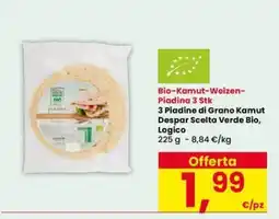 Interspar Piadina Despar Scelta Verde Bio offerta