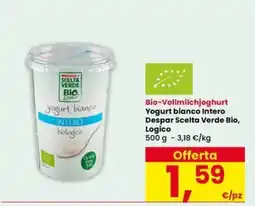 Interspar Yogurt bianco Intero Despar Scelta Verde Bio, Logico offerta