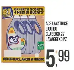 Cash pro Ace lavatrice liquido classico offerta