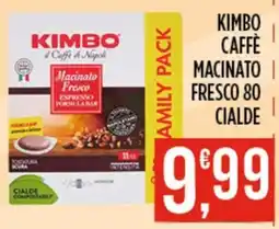 Euroesse Kimbo Caffè Macinato Fresco 80 Cialde offerta