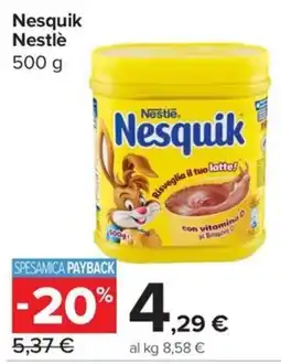 Carrefour Express Nesquik Nestlé offerta