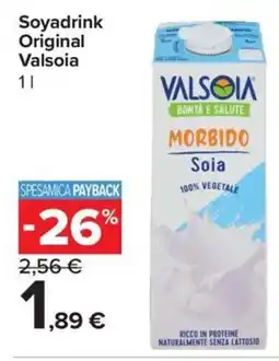 Carrefour Express Soyadrink Original Valsoia offerta