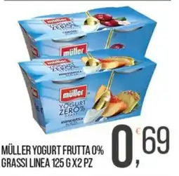 Cash pro Müller yogurt frutta 0% grassi linea offerta