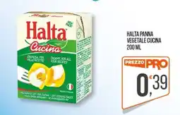 Cash pro Halta panna vegetale cucina offerta