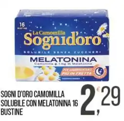 Cash pro Sogni d'oro camomilla solubile con melatonina offerta