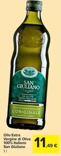 Carrefour Express Olio Extra Vergine di Oliva San Giuliano offerta