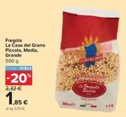 Carrefour Express Fregola La Casa del Grano Piccola, Media, Grande offerta