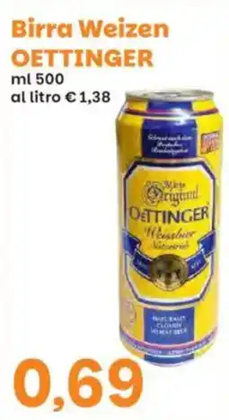 Prix Quality Birra Weizen Oettinger offerta