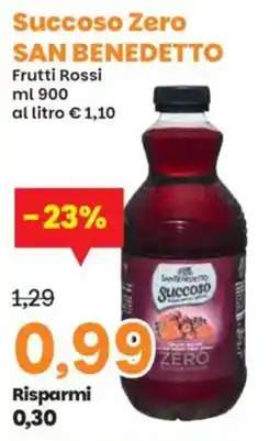 Prix Quality Succoso Zero San Benedetto Frutti Rossi offerta