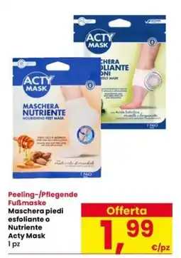 Interspar Maschera piedi esfoliante o Nutriente Acty Mask offerta