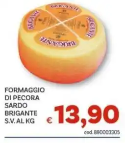 Vivo Supermercati Formaggio di pecora sardo brigante offerta