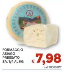 Vivo Supermercati Formaggio Asiago pressato offerta