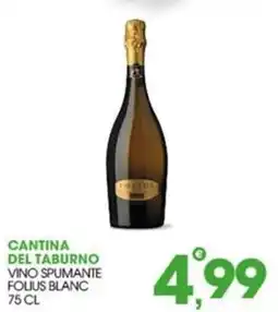 Rosa Cash Cantina del Taburno Vino Spumante Folius Blanc offerta