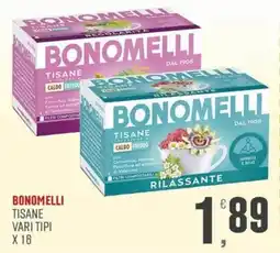Marketpiù Bonomelli tisane vari tipi offerta