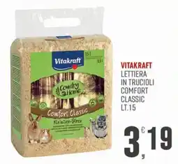 Marketpiù Vitakraft lettiera in trucioli comfort classic offerta