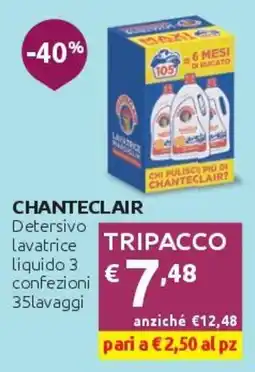 PiùMe Detersivo lavatrice liquido Chanteclair offerta
