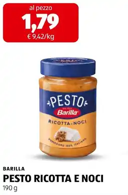 ALDI Barilla Pesto Ricotta e Noci offerta